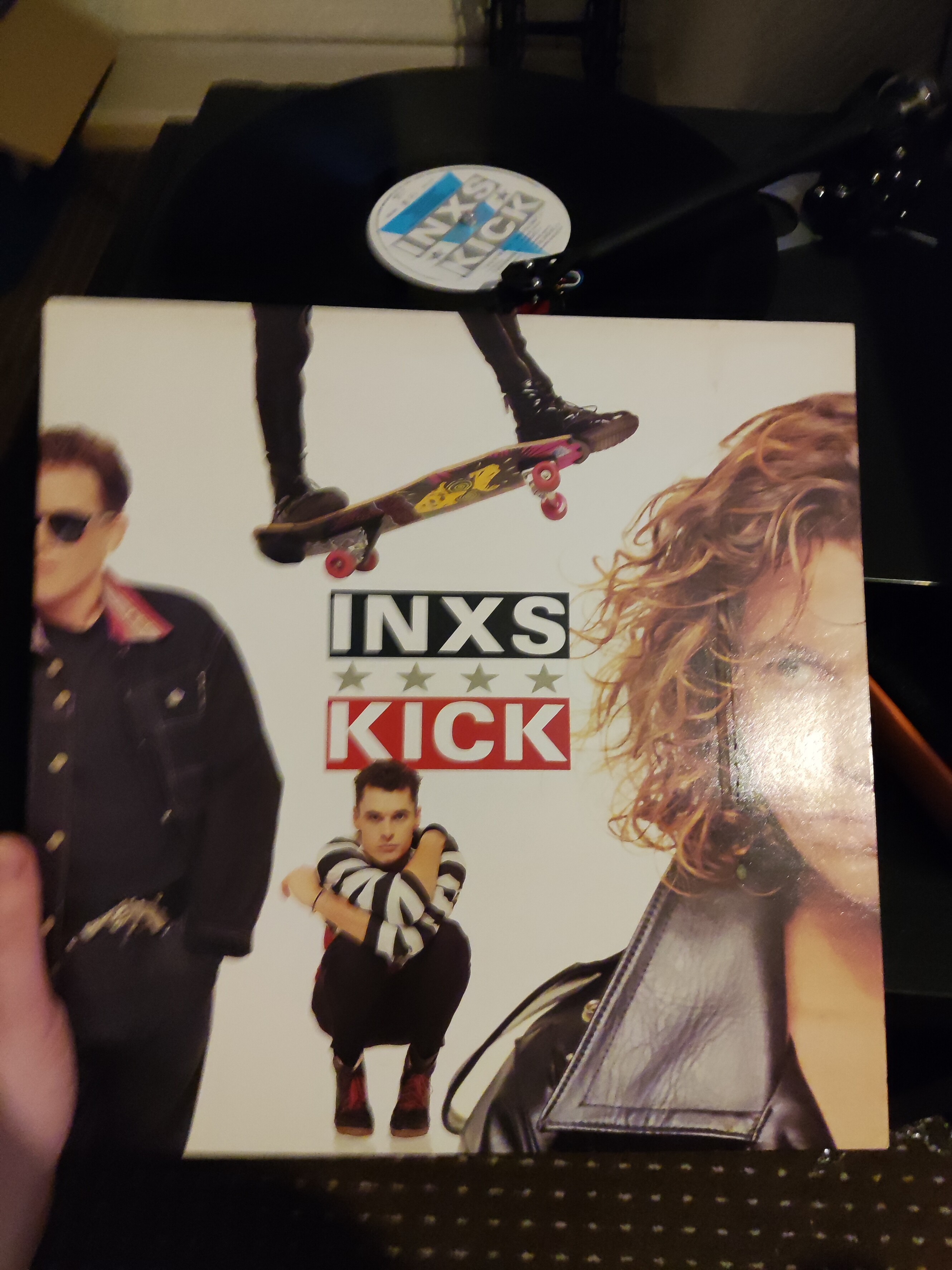 Found an Original pressing for £13 today of INXS - Kick. Personally I think it lacks the slam the remastered release has so not sure I'm going to keep it [#vinyl](https://cupoftea.social/tags/vinyl) [